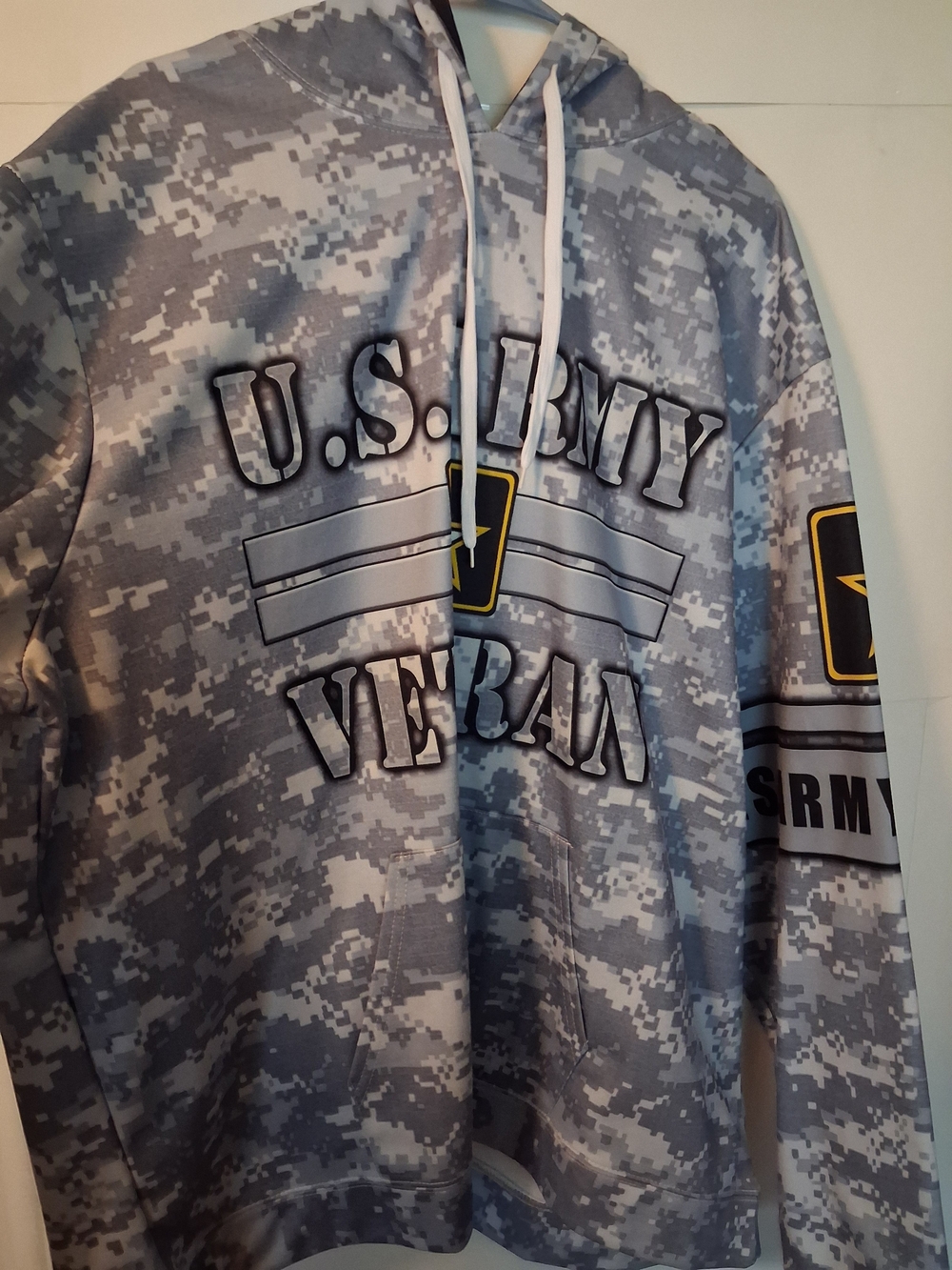 U.S. Army Gray Digital Camo Hooded Pullover